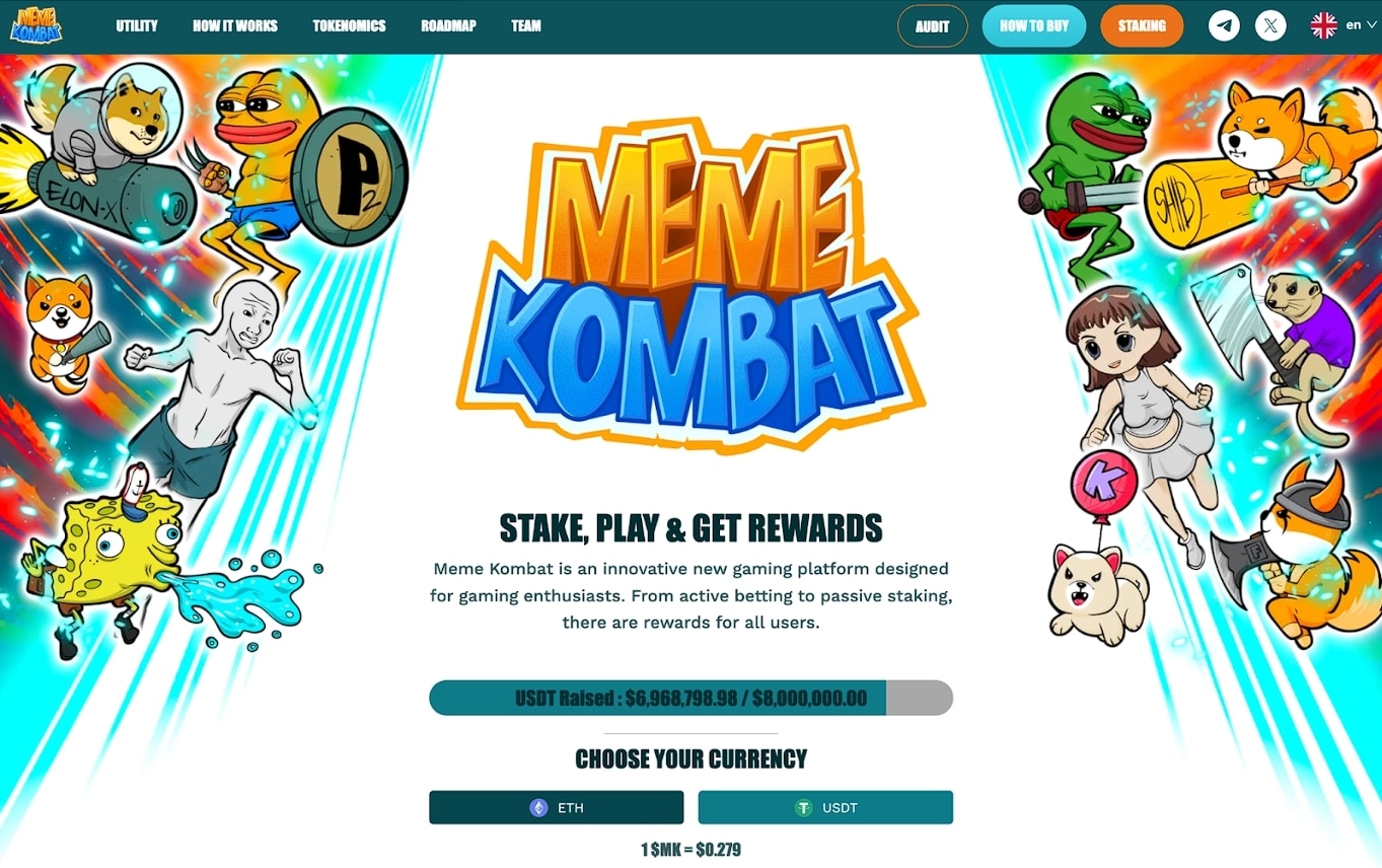 هاتف سولانا الجديد Saga يرفع من الإقبال على منصة ألعاب الويب الثالث Meme Kombat إثرَ حصدها 7 مليون دولار بسعرٍ منخفضٍ قدره 0.279$